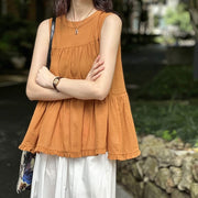 Figure-flattering Ethereal Sleeveless Doll Shirt