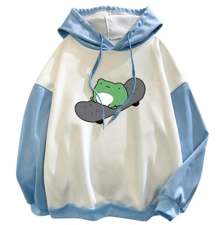 Women's Fleece-Lined Thickened Hooded Sweatshirt