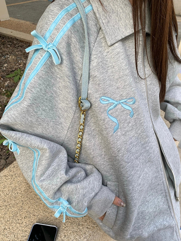 Plush Thickened Zip Hoodie with Warm Inner Lining