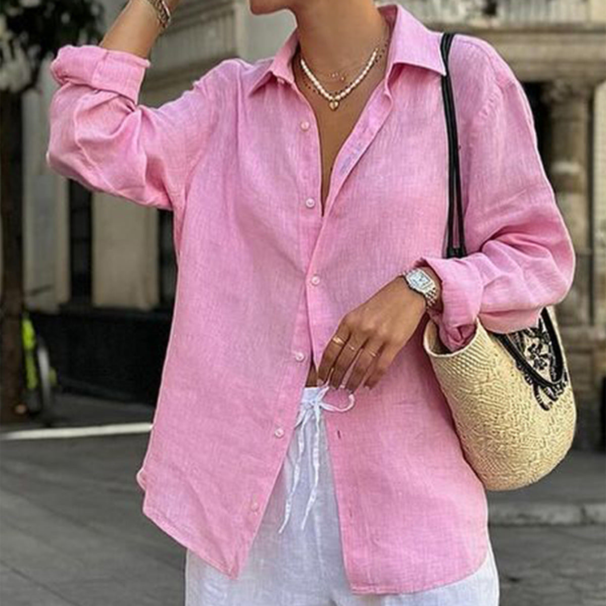 Women's Street Cardigan Long-sleeved Shirt