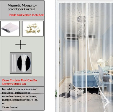 Mosquito-proof Curtain Summer Glass Fiber Screening Door Mesh