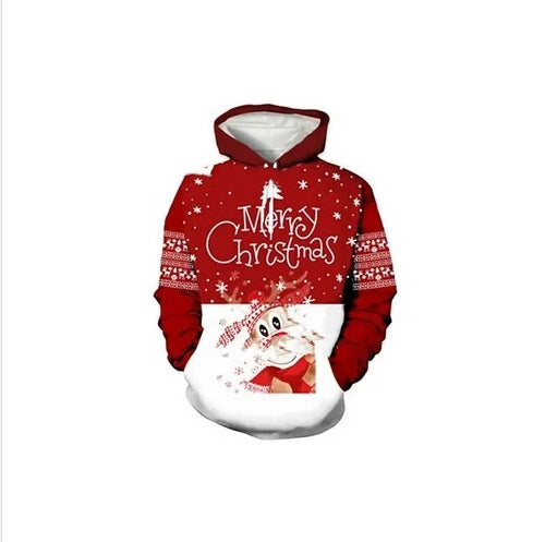 Festive Matching Christmas Hooded Pullover for Men & Women