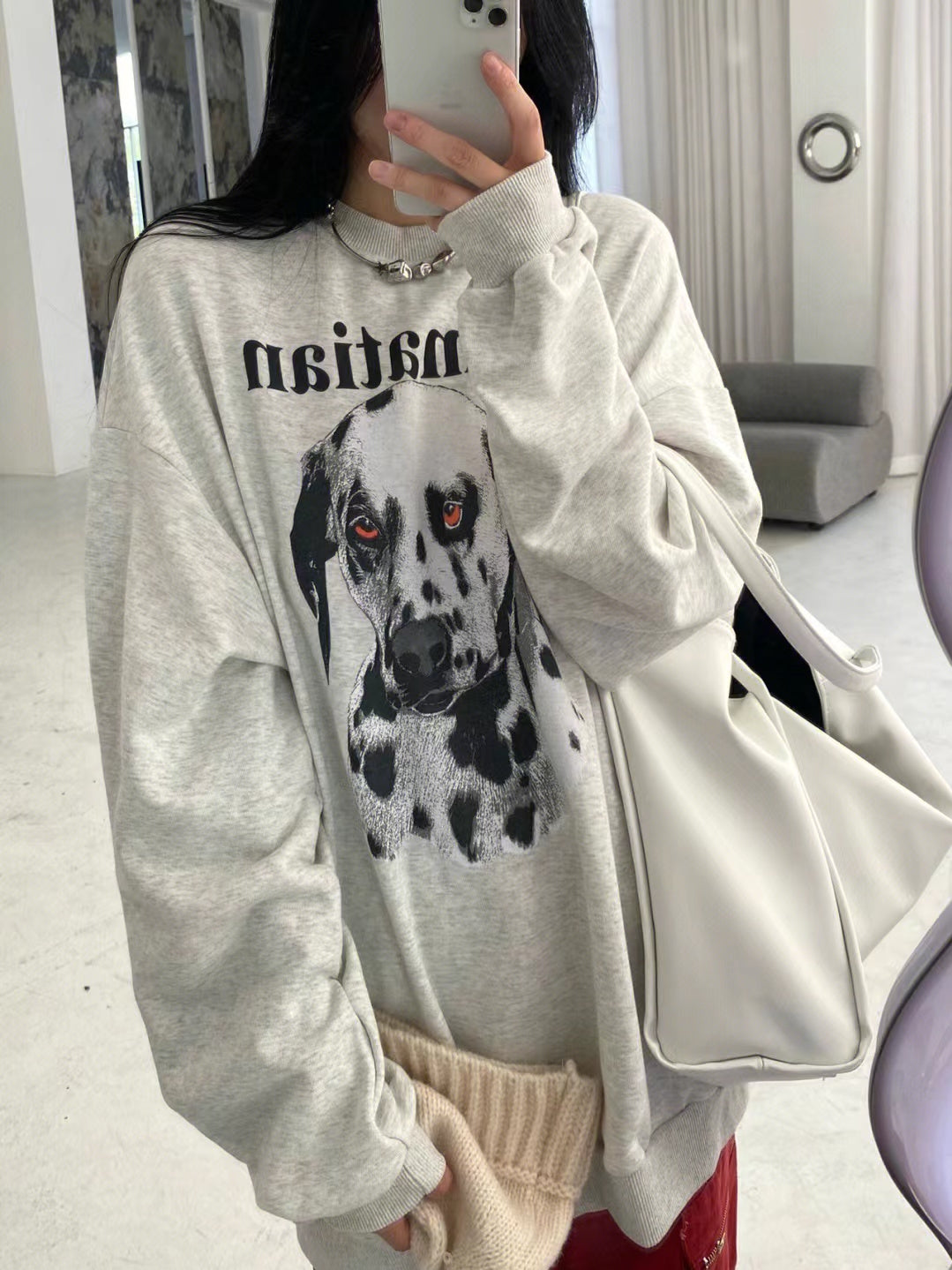 Women's Retro Fleece Graphic Sweatshirt