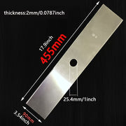 SK5 Extended Cutting Blade – 25.4 mm Center Hole, 2 mm Thickness, Extra‑Long for Lawn Mowers, Trimmers and Edgers