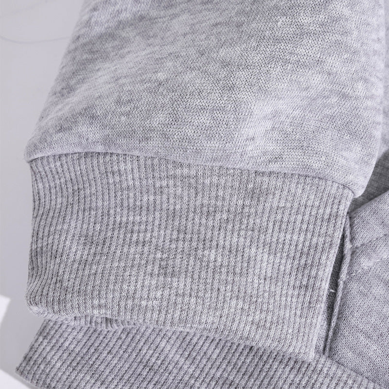 Cozy Fleece Letter Print Casual Hoodie for Women