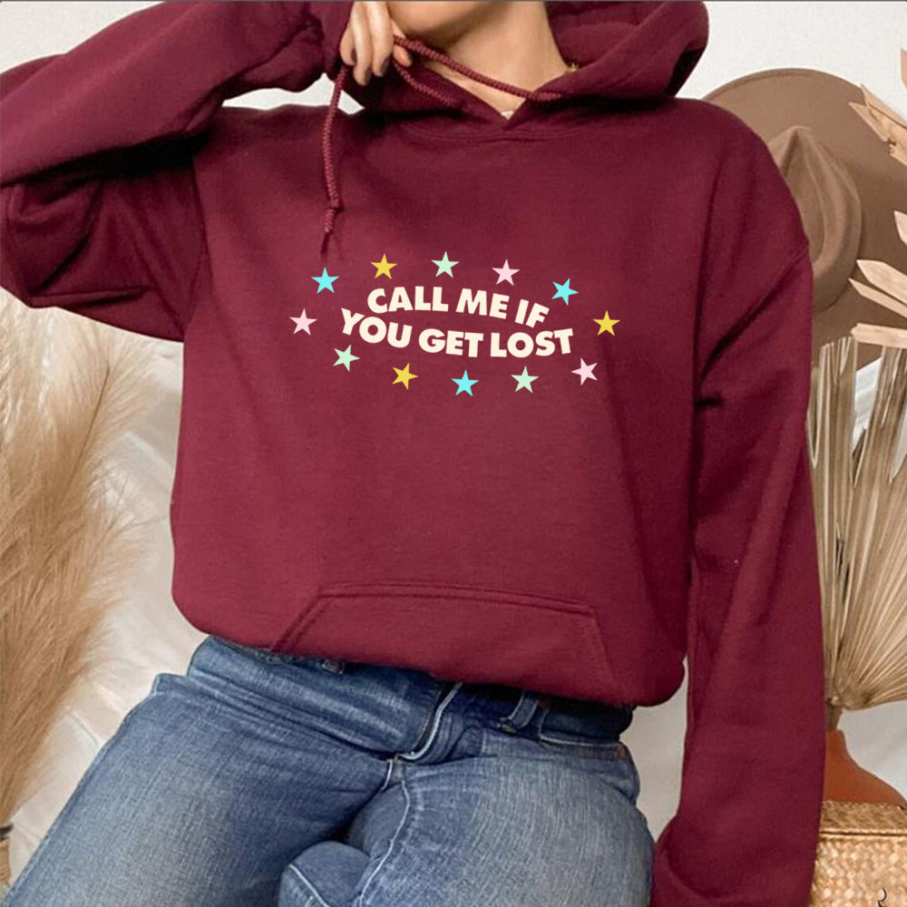 If You Get Lost Call Me Retro Streetwear Hoodie