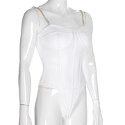 Grid Chain Sling Bottoming Shirt