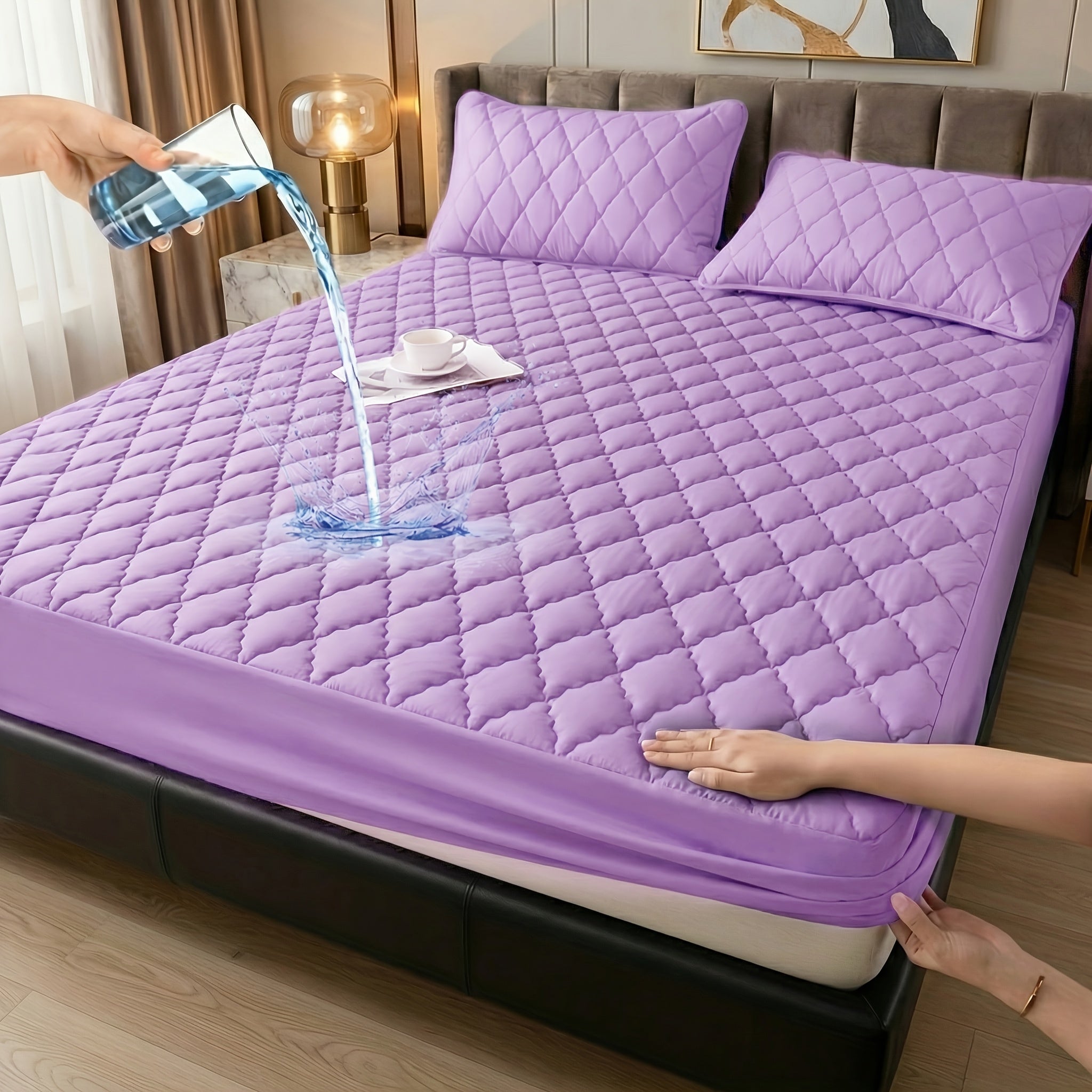 Waterproof Mattress Protector, Deep Pocket for 15-Inch Mattresses