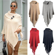 Tassel Cape Shawl for Women - 5 Layered Style
