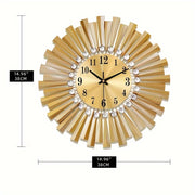 Modern metal wall clock with minimalist design for home decor