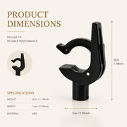 Turntable Tonearm Clamp with 2 mm Insert Hole – Shock‑Proof Stylus Protector and Replacement Stand for Vinyl Record Players