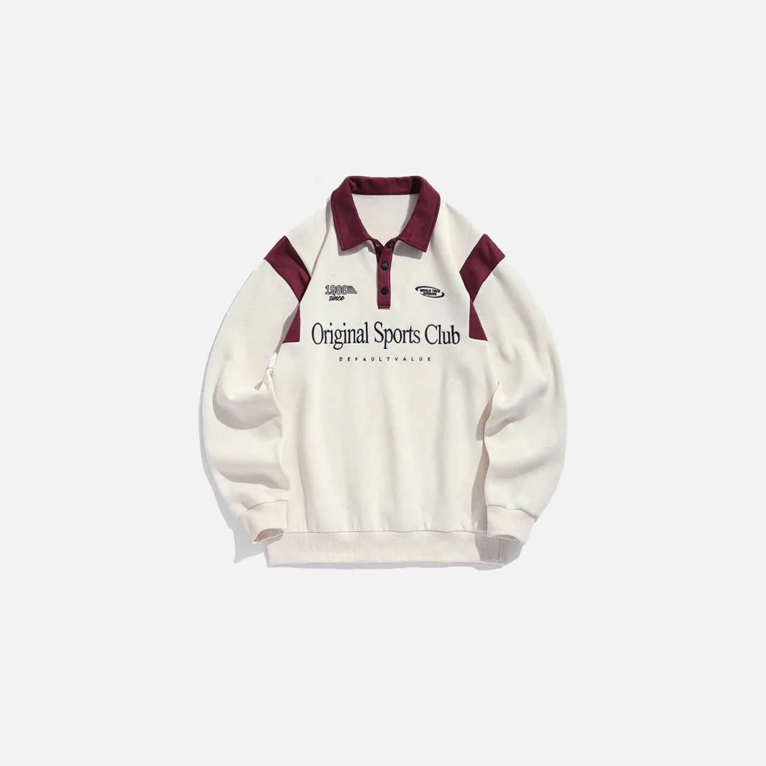 Cozy 3D-Effect Long Sleeve Polo Shirt for Autumn & Winter