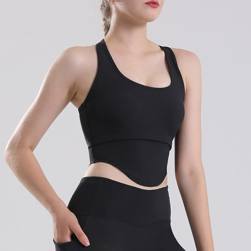 Shock-Absorbing Padded Sports Running Bra