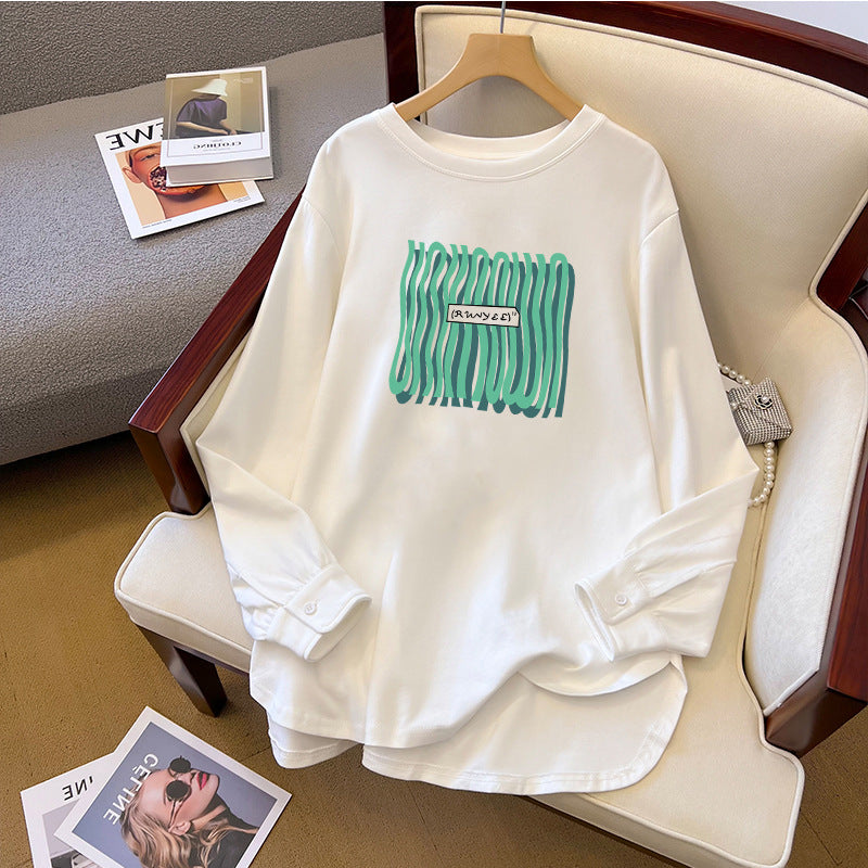 Cute Anime Print Cotton Long Sleeve Sweatshirt