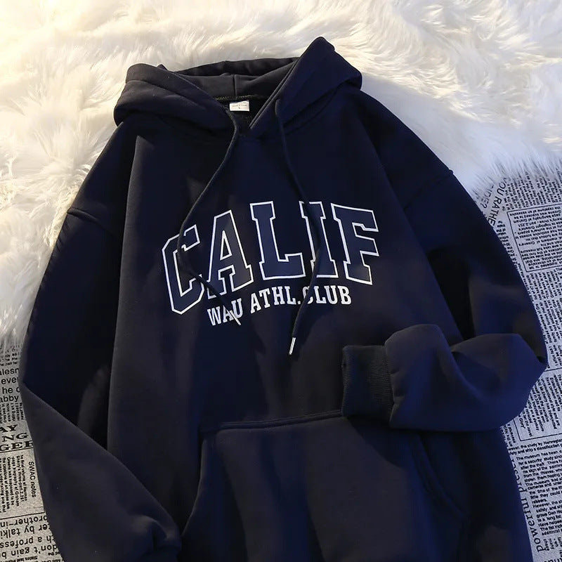 Women's Cozy Fleece-Lined Loose Fall Sweater