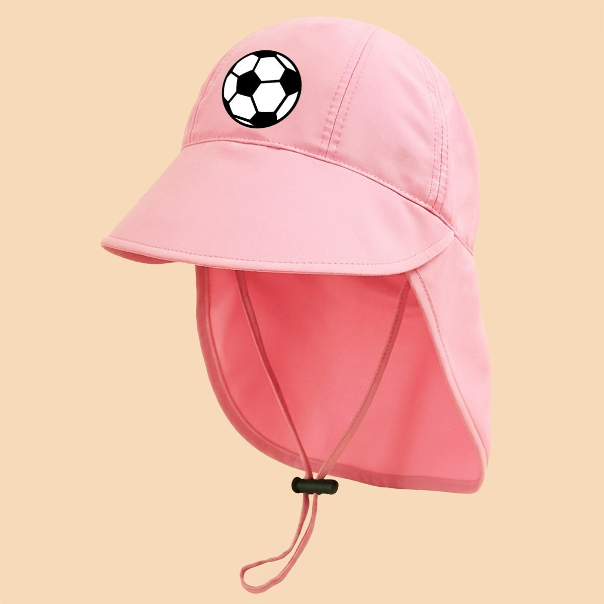 Children's Soccer Print Bucket Hat with Adjustable Strap