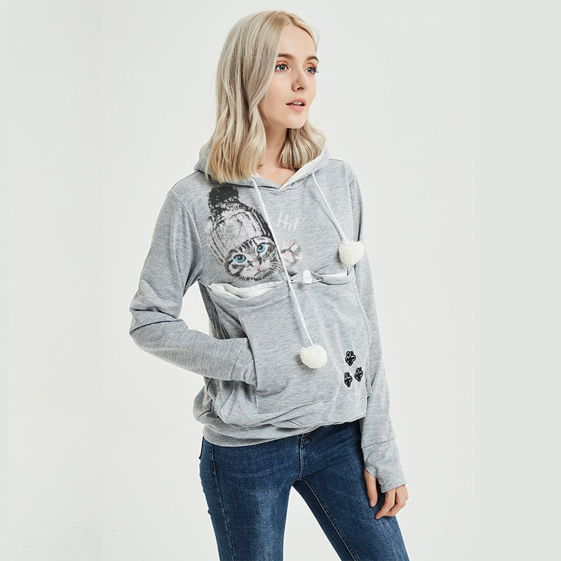 Women's Casual Pocket Hoodie Pullover Sweatshirt