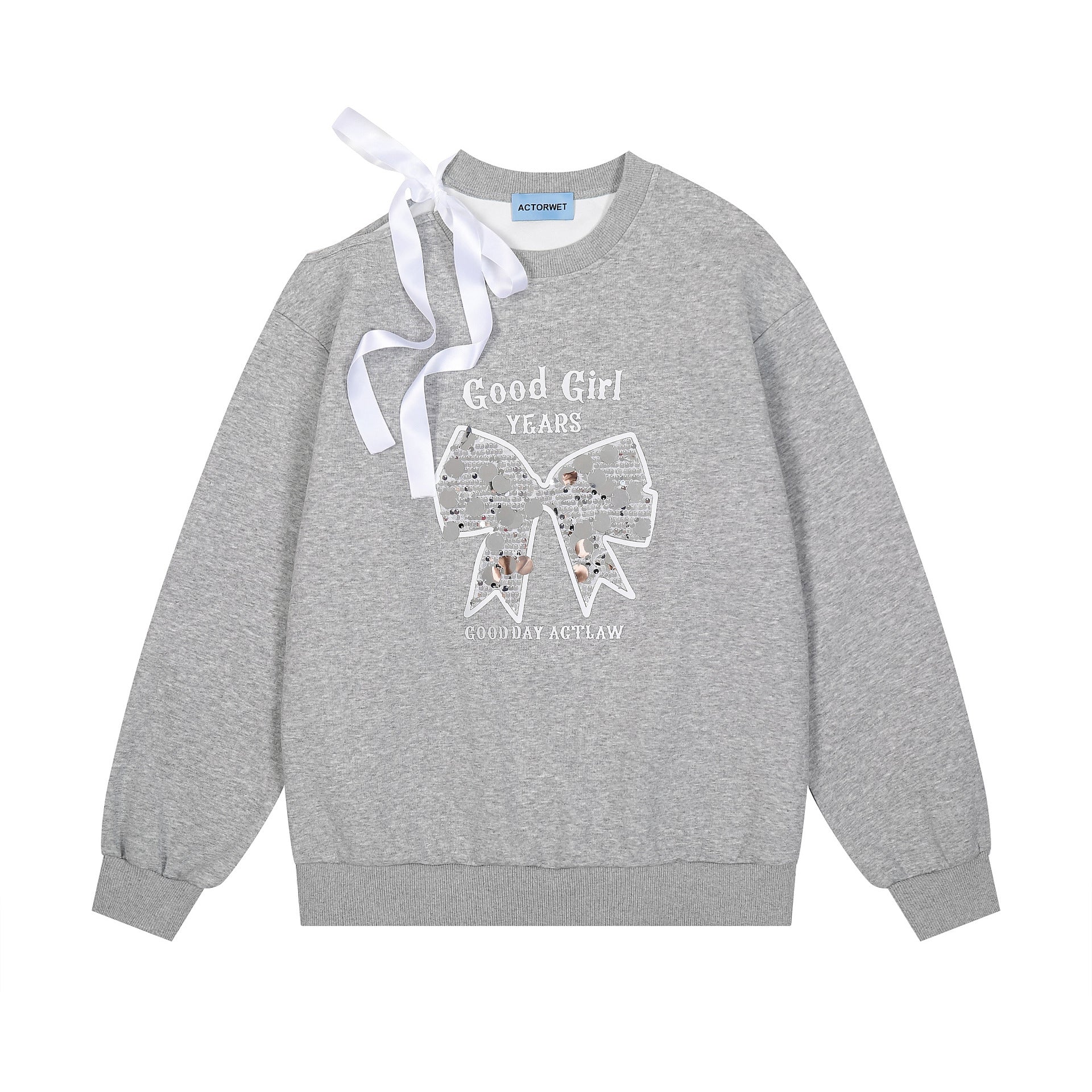 Women's Casual Print Round Neck Loose Sweater