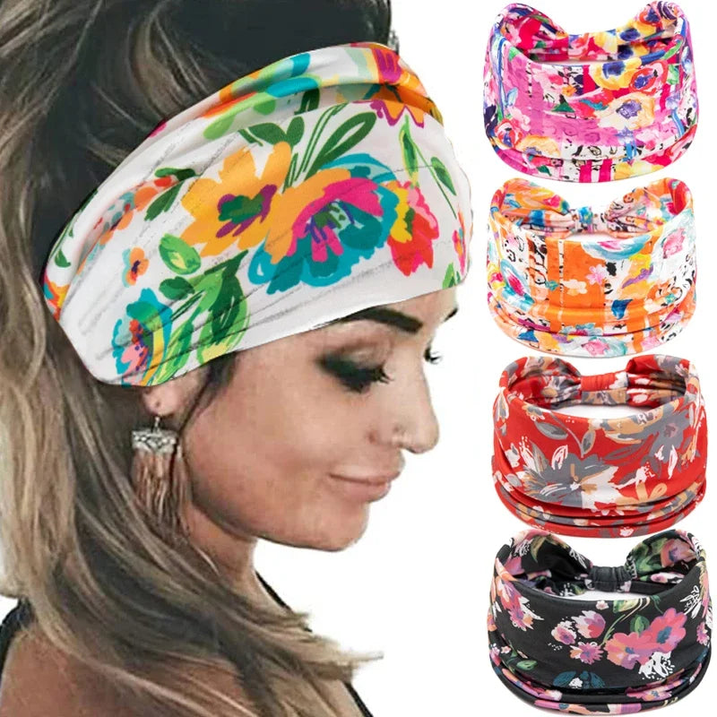 Stay Cool & Stylish Wide Brim Headband Scarf
