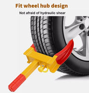 Secure Your Ride with Heavy Duty Adjustable Wheel Lock Clamp