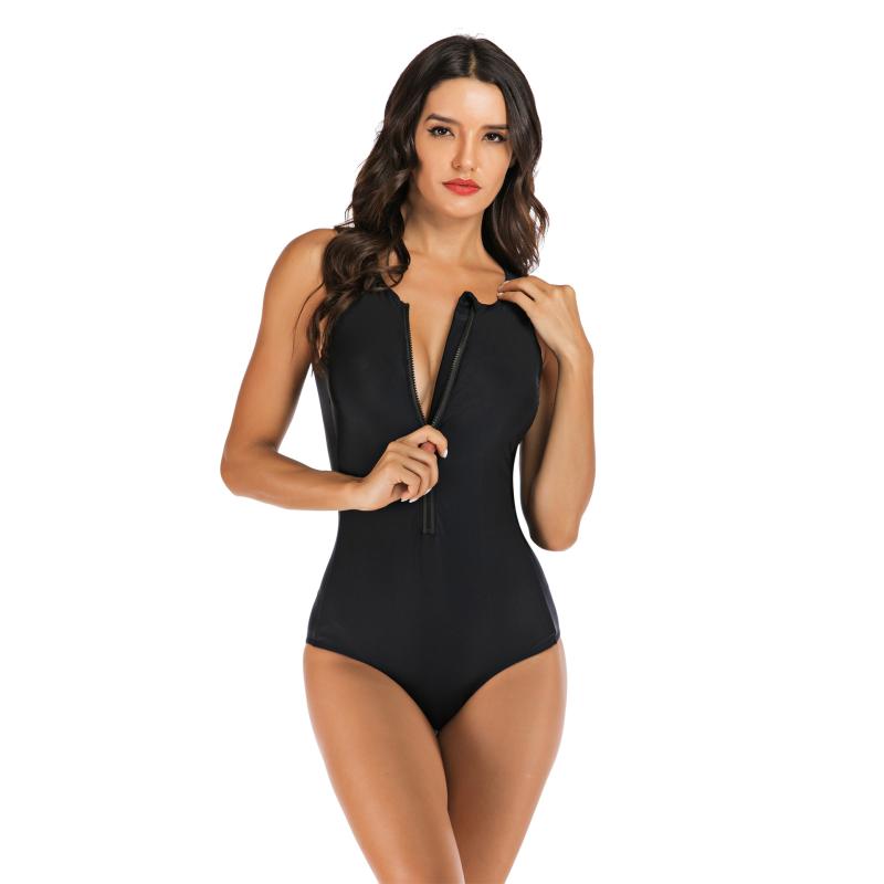 Flattering One-Piece Swimsuit for Beach & Pool
