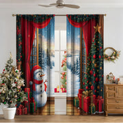 3d Digital Printed Christmas Curtains