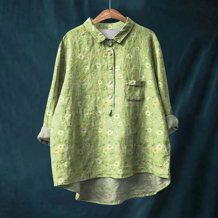 European And American Long Sleeve Shirt 5 Button Cardigan Hawaiian Style Shirt