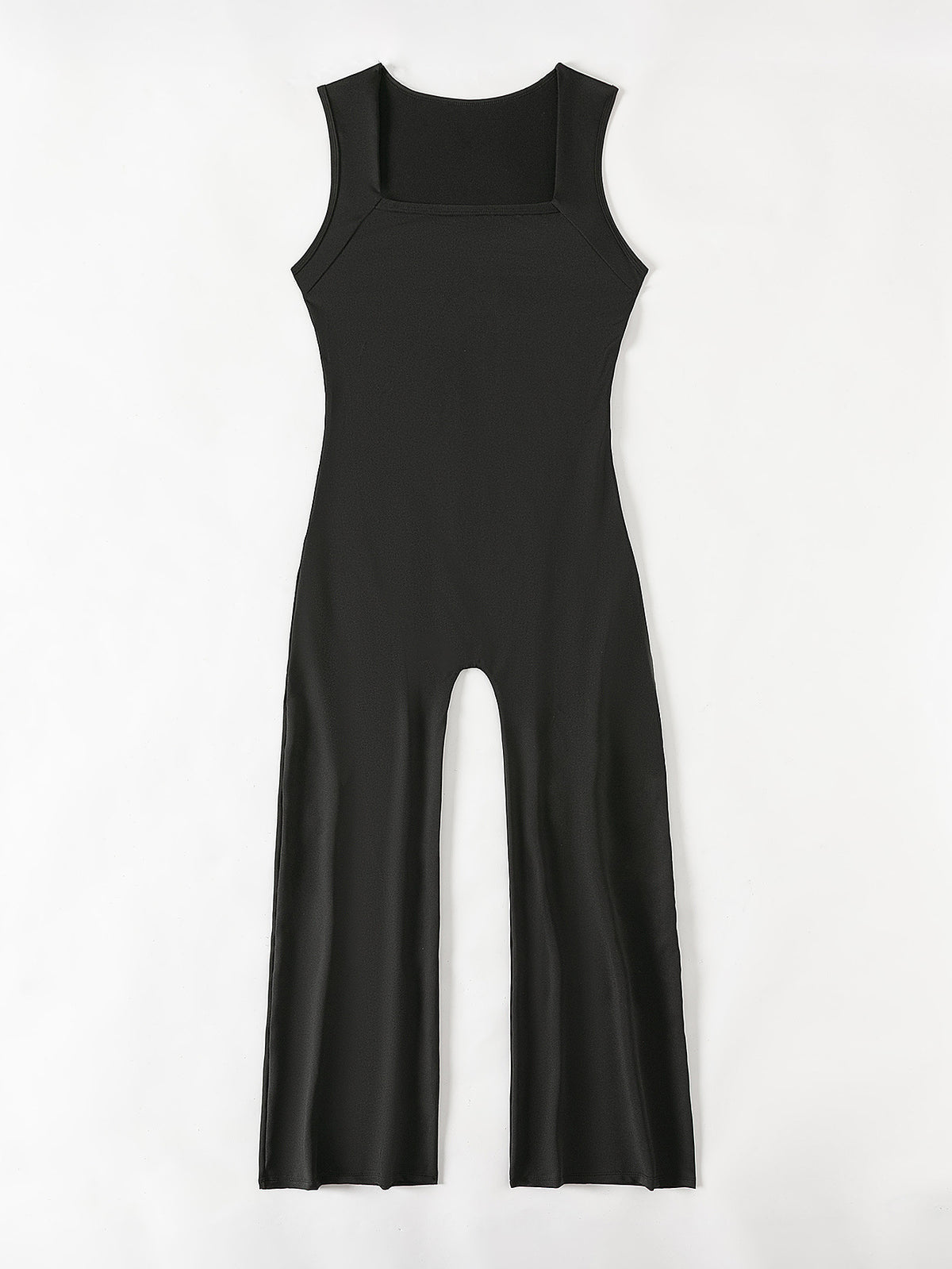 Seamless Square Collar Vest & Flared Yoga Pants Set