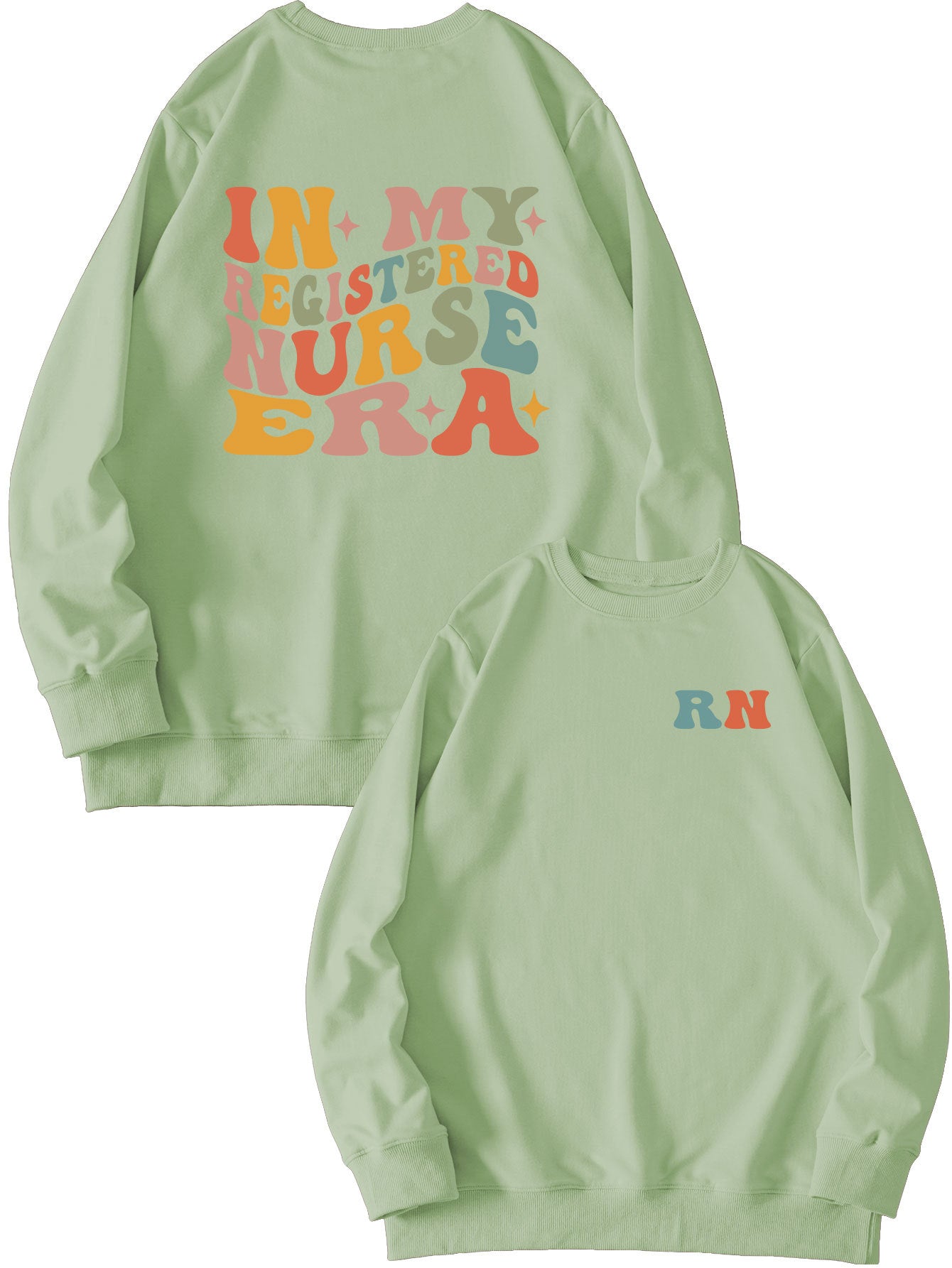Women's Casual Round Neck Printed Sweatshirt