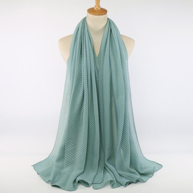 Add Style with Our Cotton Pleated Scarf