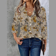 Women's Summer 3D Printed Blouse
