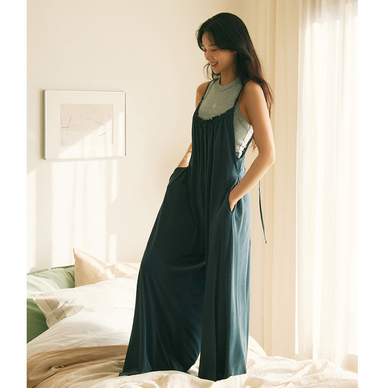 Women's Comfy Straight-Leg Yoga Jumpsuit