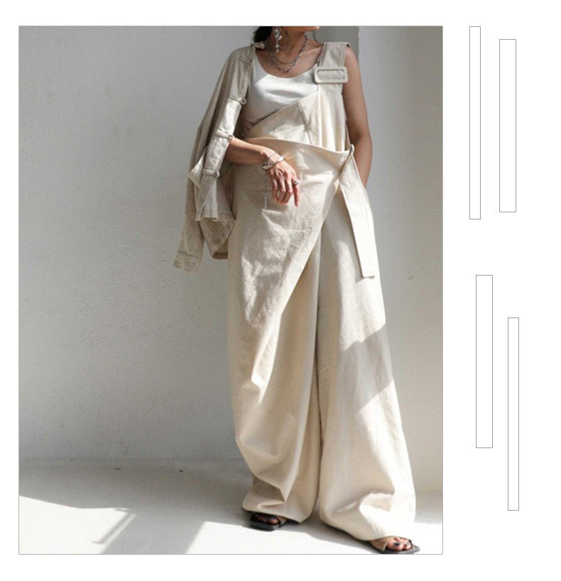 Chic One-Shoulder Loose Casual Jumpsuit for Women