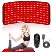 Wearable Red Light Therapy Mat with Timer, FDA‑Cleared, Adjustable for Arms, Legs, Back and Abdomen, Reduces Inflammation and Muscle Soreness