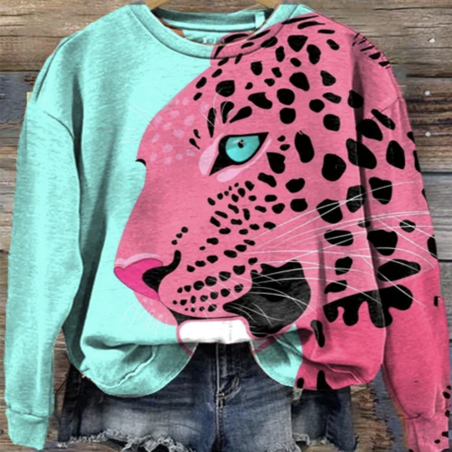Tie-Dye Round Neck Long-Sleeve Streetwear Hoodie