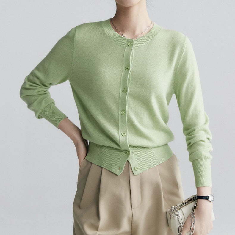 Spring and Autumn Fashion Temperament Wild Thin Bottoming Top for Women