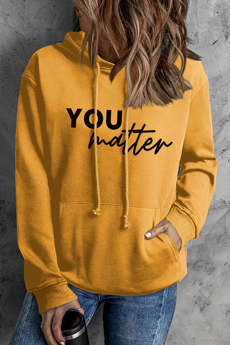 Women's Printed Graphic Pullover Hoodie with Pocket