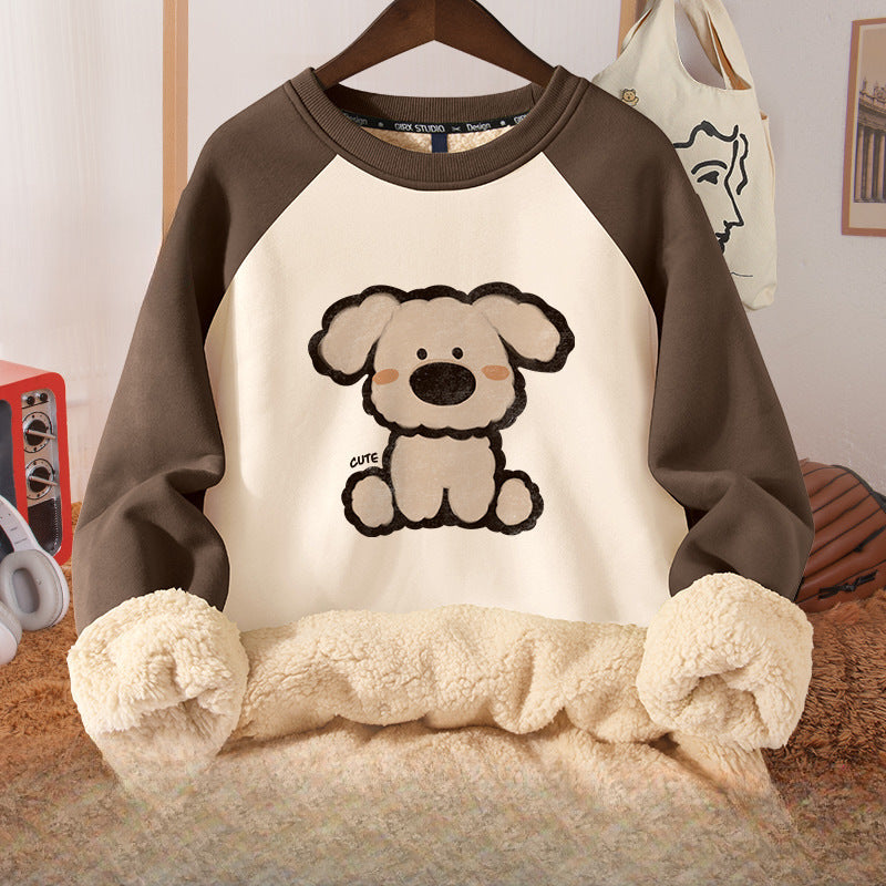 Women's Fleece-Lined Hooded Berber Winter Coat