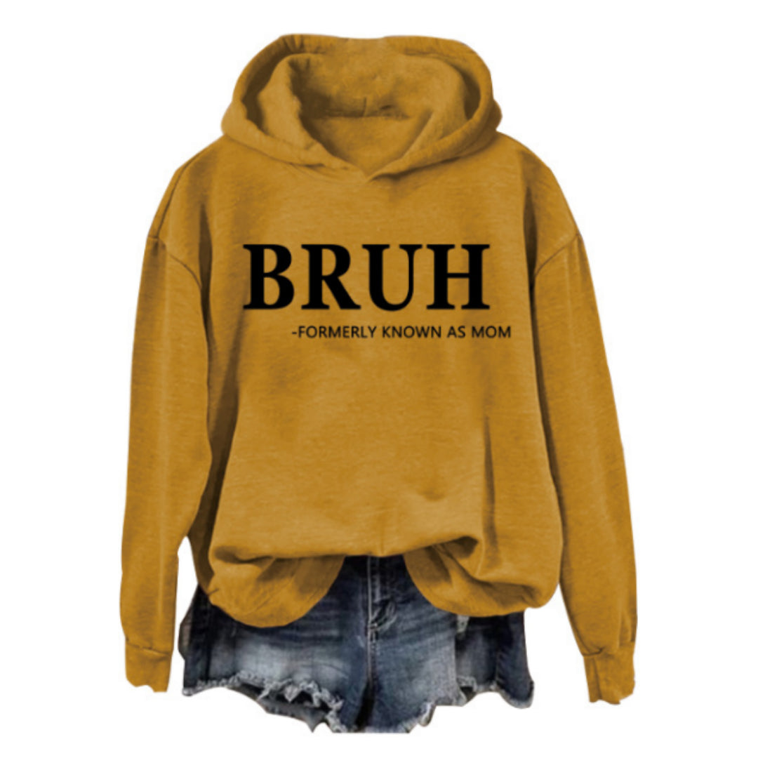 Women's Fashion Printed Casual Hooded Long Sleeve Sweater