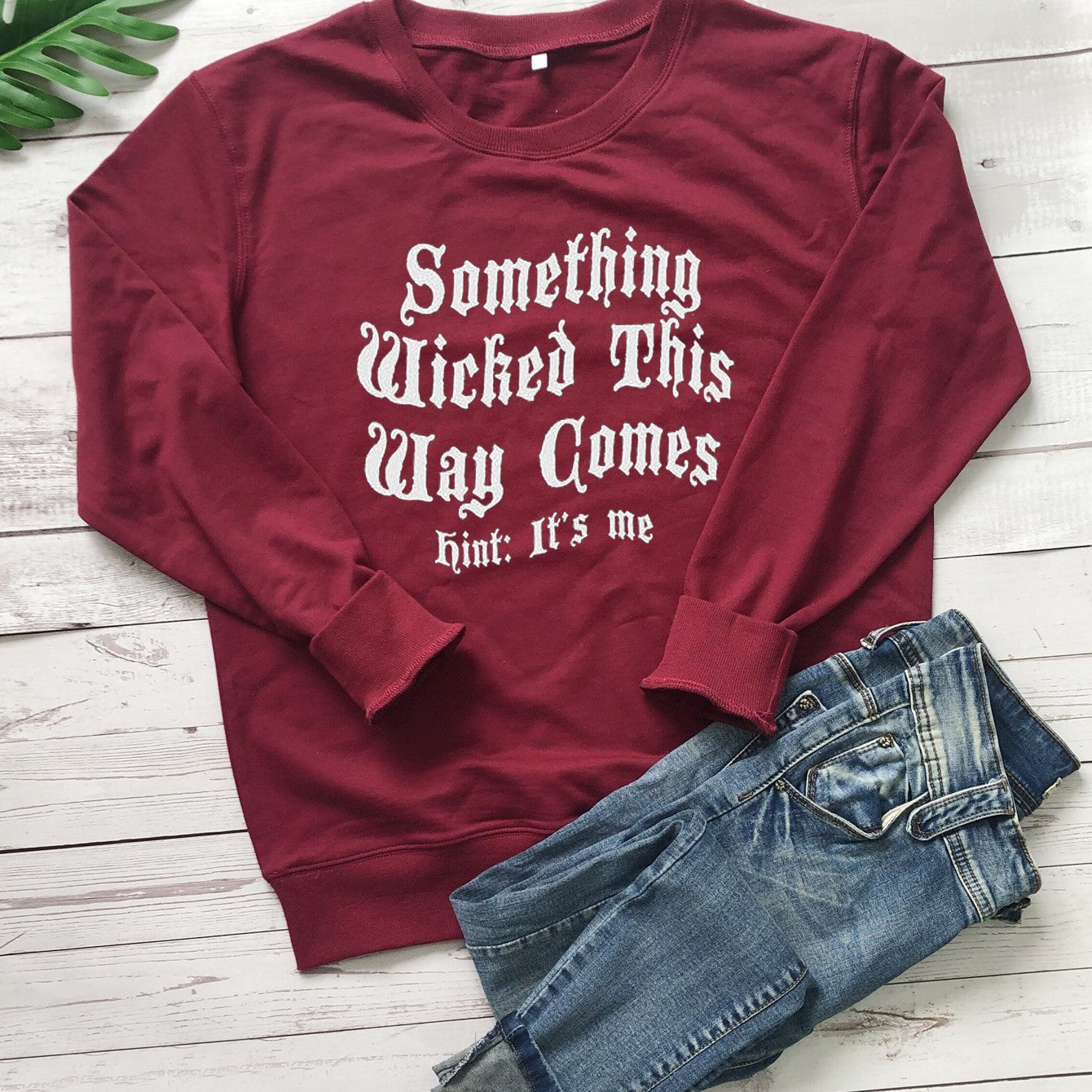 Funny Halloween Letter Print Graphic Sweatshirt