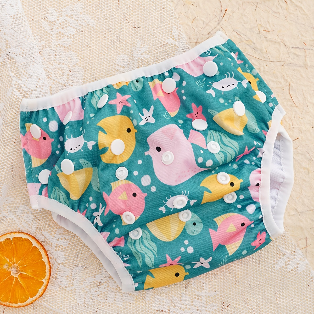 Adjustable Polyester Swim Diapers for Toddlers and Kids (3-15kg)