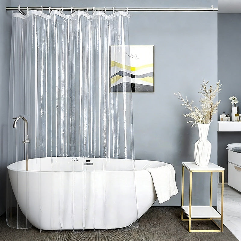 Punch-free Bathroom Partition Curtain