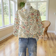 Printed Loose-Fit Fashionable Short-Sleeve Womens Top