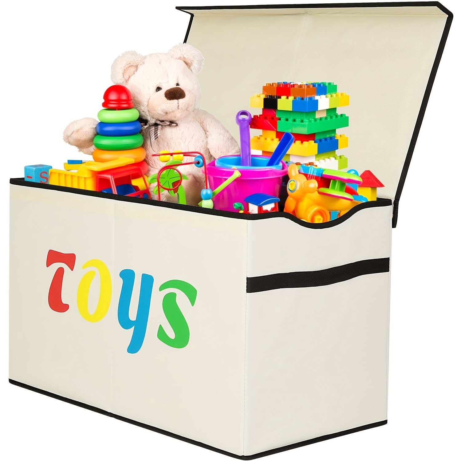 120 L Collapsible Extra‑Large Storage Box with Lid – Sturdy Organizer for Kids’ Rooms, Living Areas and Nurseries