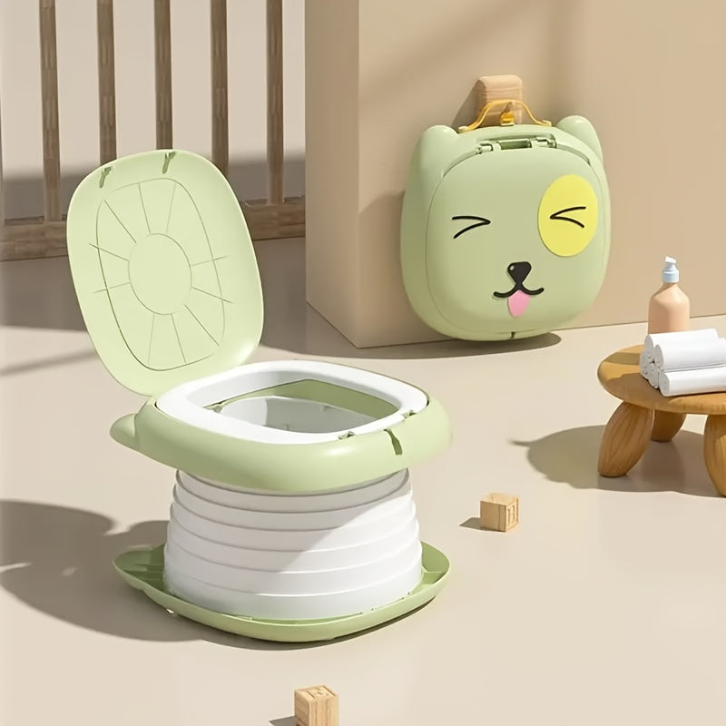 Foldable Portable Toilet Seat with Absorbent Pad – Heavy‑Duty Compact Camping Potty for RV and Outdoor Use