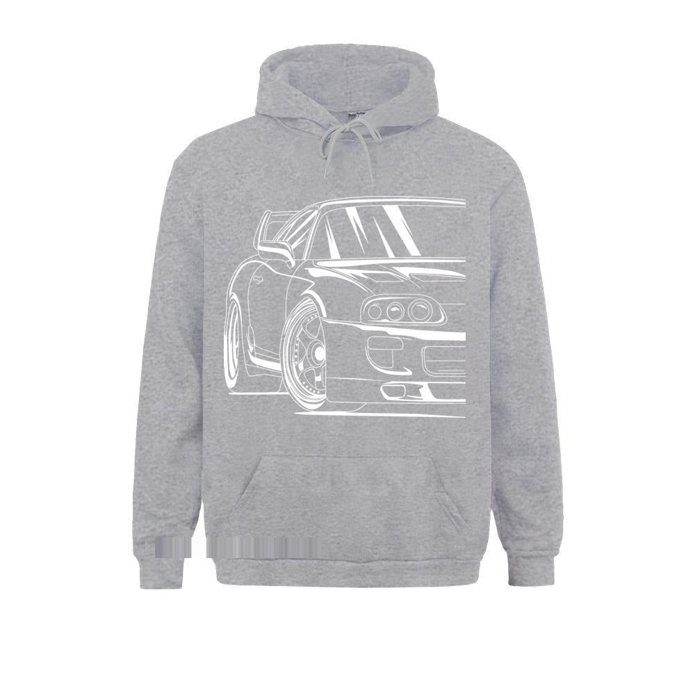 2JZ JDM Car Hoodie - Casual Automotive Pullover Sweatshirt