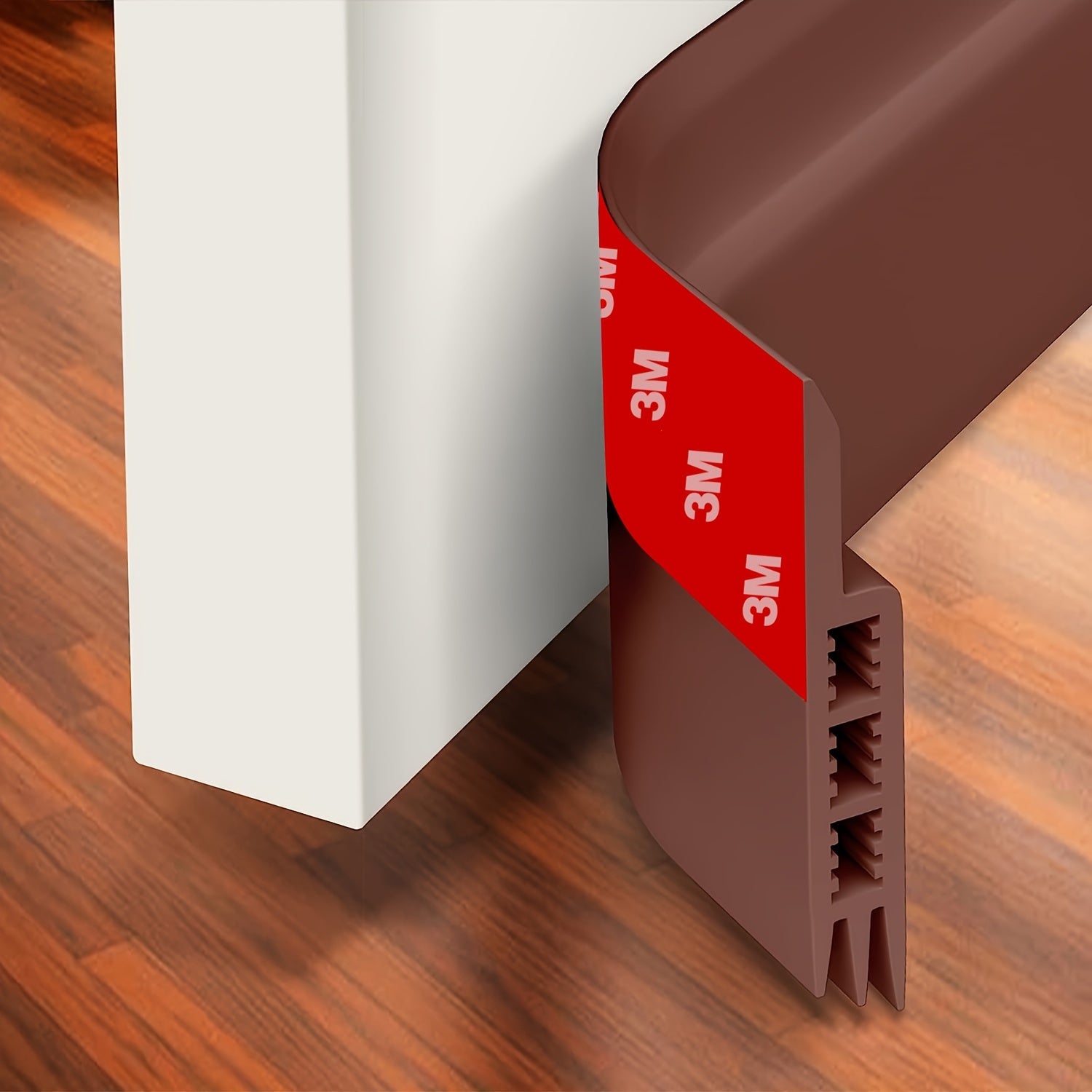 47" Adjustable Door Draft Stopper – Weatherproof Silicone Seal for Bottom of Doors, Insulating Under Door Sweep for Interior & Exterior Use, Blocks Drafts, Noise, and Air Conditioning Leaks, Easy…