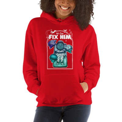 Trendy Cartoon Print Hooded Sweatshirt