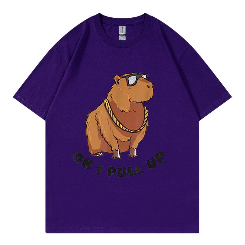 Men's Hip Hop Graphic Tee Loose Streetwear T-Shirt