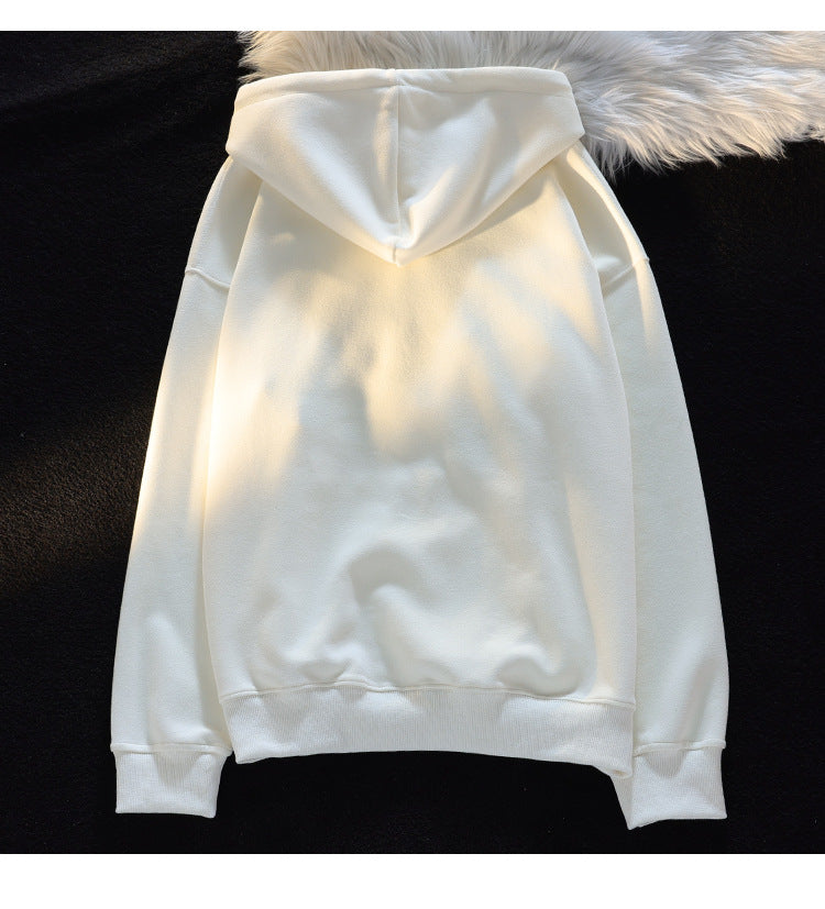 Cozy Flocked Ragdoll Couple's Hooded Sweater Jacket